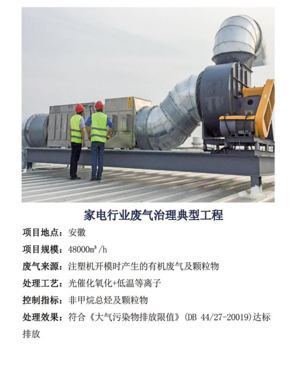 家電行業廢氣治理典型工程 家電行業廢氣治理典型工程